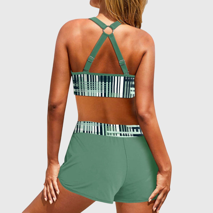 Chloe | Women’s Ribbed High-Waisted Bikini Swimsuit