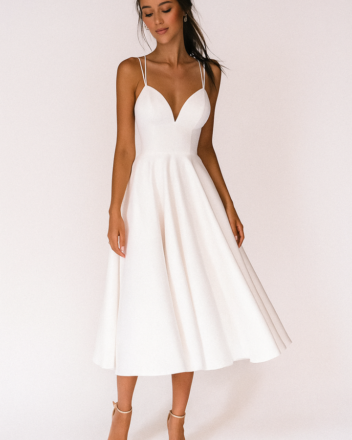Daisy | Women Wedding Guest Strappy Midi Dress