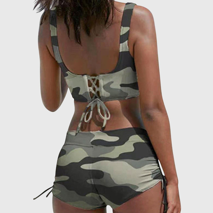 Zoe | Women’s Camo Stylish Two-Piece Bikini Swimsuit