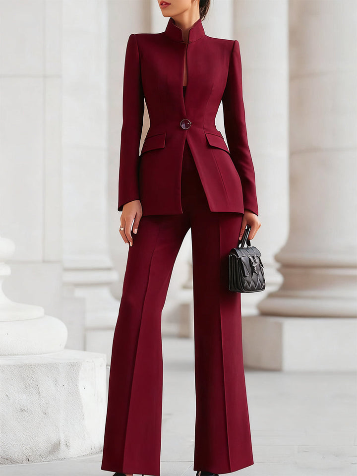 Sharie - Elegant Blazer &amp; Trouser Suit Set