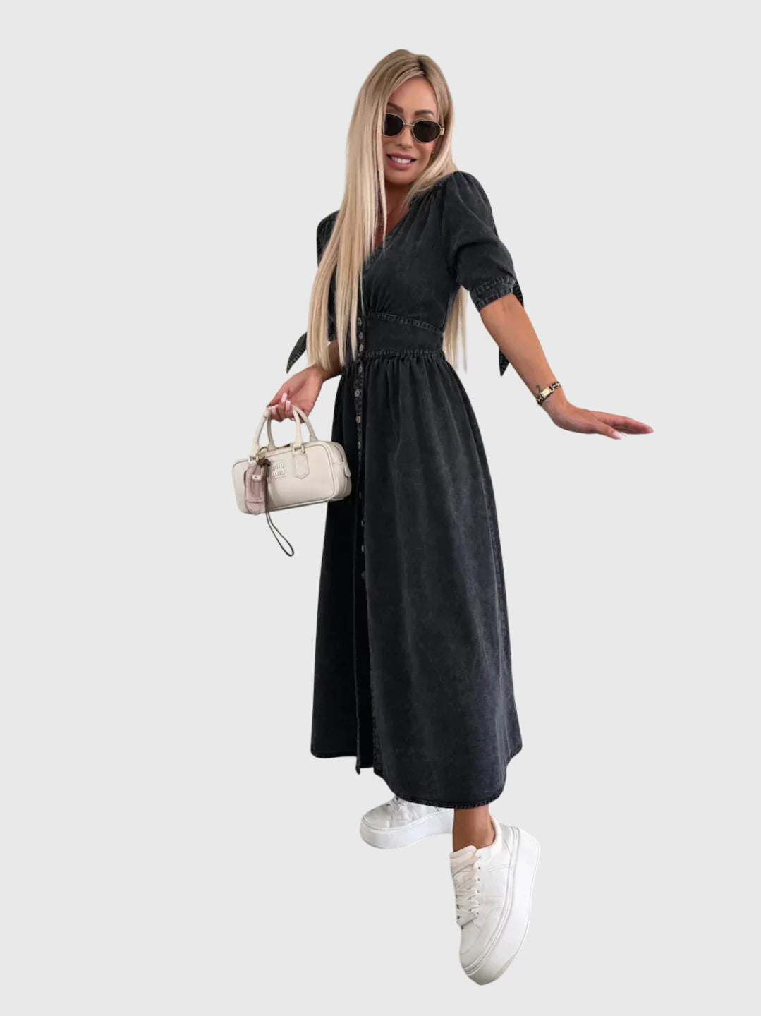 Sophia | Elegant Denim Dress