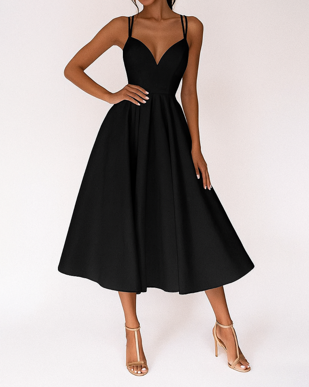 Daisy | Women Wedding Guest Strappy Midi Dress