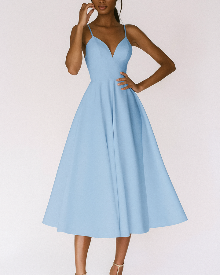 Daisy | Women Wedding Guest Strappy Midi Dress