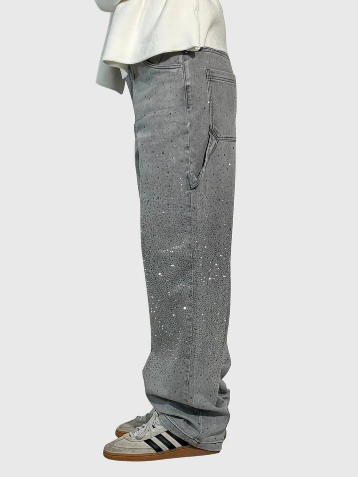 Kimberly | Women’s Sparkle Diamond Denim Pants