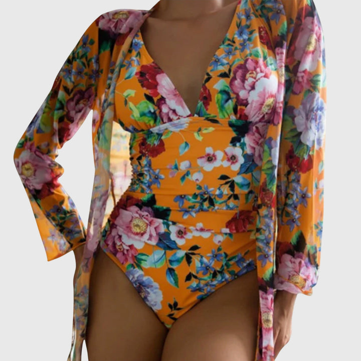 Ruby | Women’s Floral Print Summer Swimsuit Set