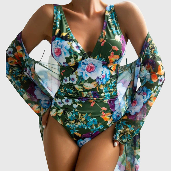 Ruby | Women’s Floral Print Summer Swimsuit Set