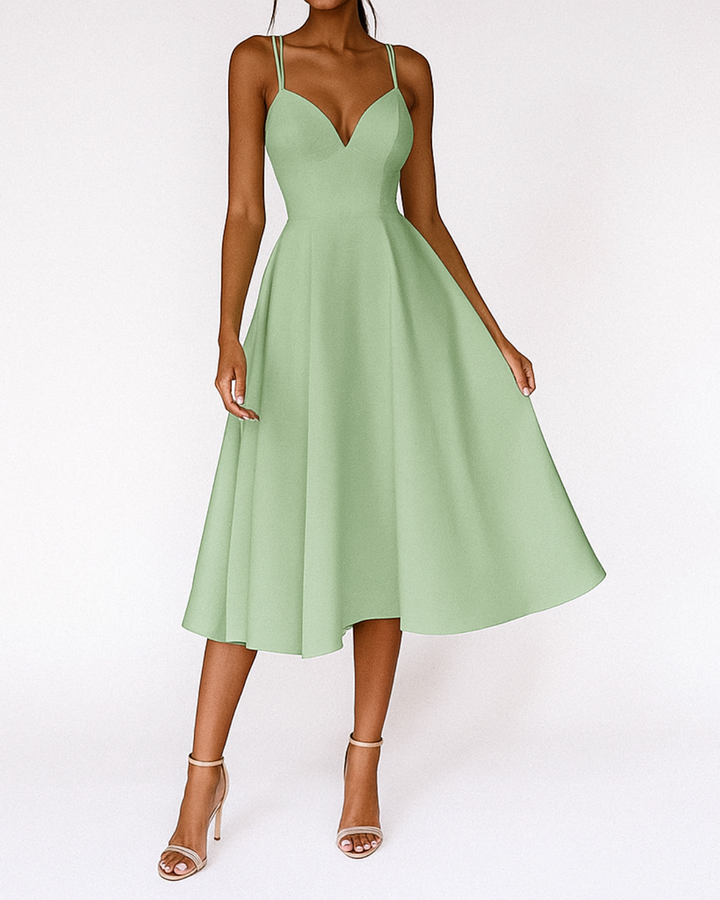Daisy | Women Wedding Guest Strappy Midi Dress