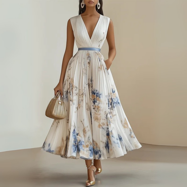 Emma | Women’s Flowy Sleeveless Summer Maxi Dress