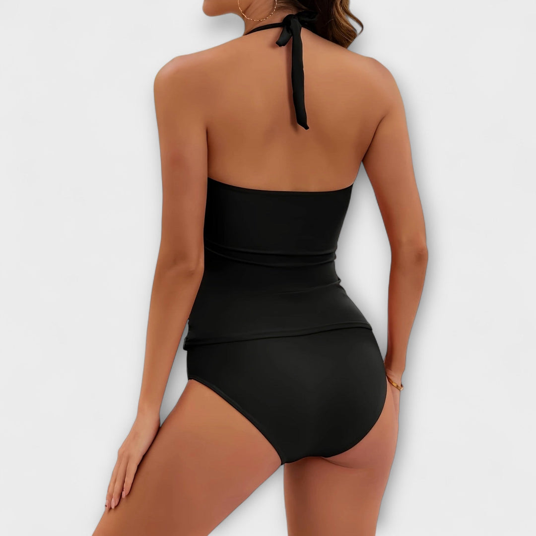Sophia | Women’s Solid Halter Two-Piece Swimsuit
