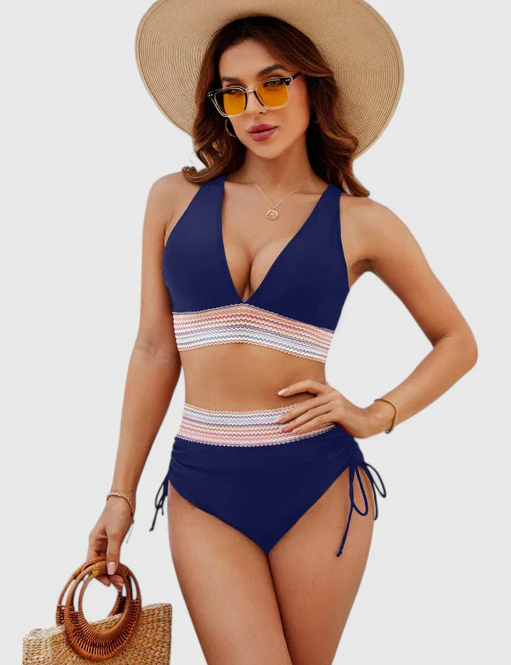 Penelope | Women’s High-Waisted Bikini Swimsuit Set