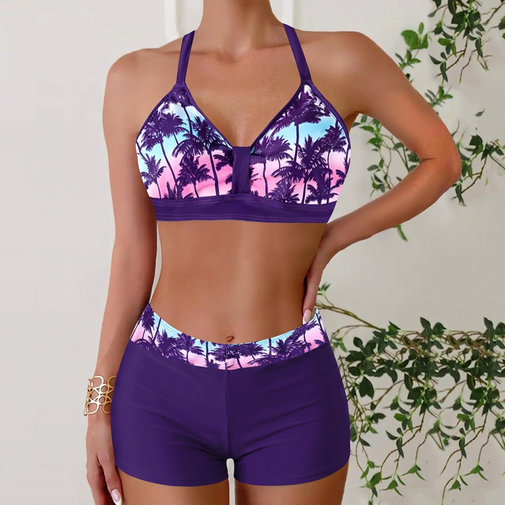 Janelle - Paisley Print Two-Piece Swimsuit
