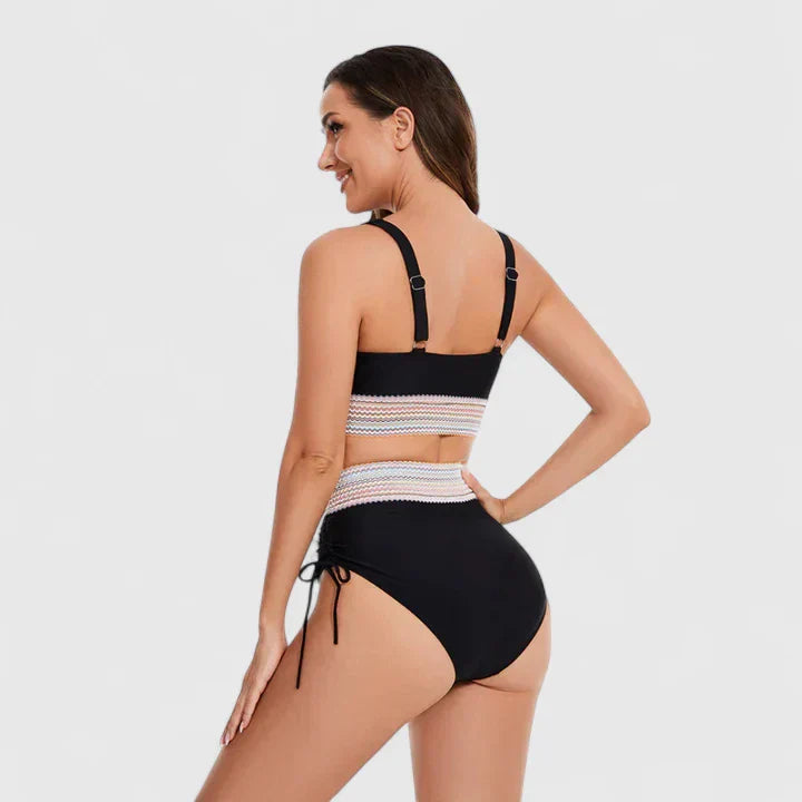 Penelope | Women’s High-Waisted Bikini Swimsuit Set
