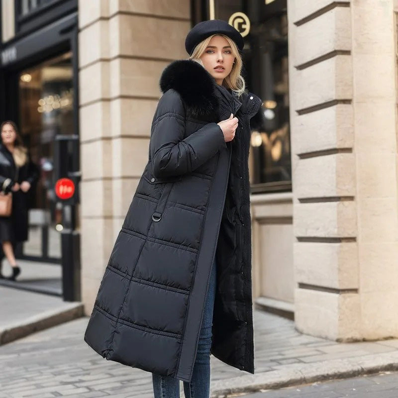 Lucia | Designer Winter Parka With Fur Hood