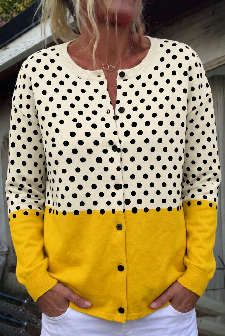 Meigh | Chic Polka Dot Cardigan