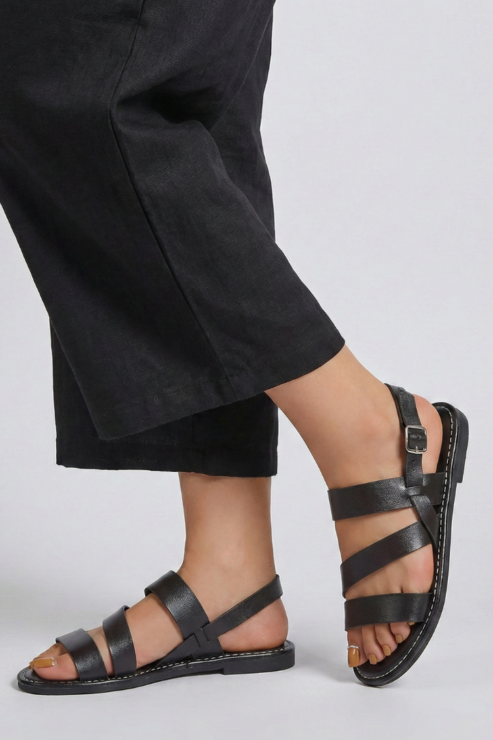 Makayla | Women’s Modern Flat Sandals with Back Strap