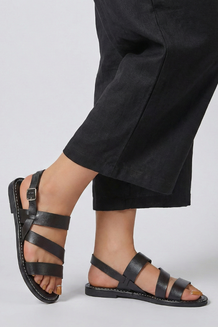 Makayla | Women’s Modern Flat Sandals with Back Strap
