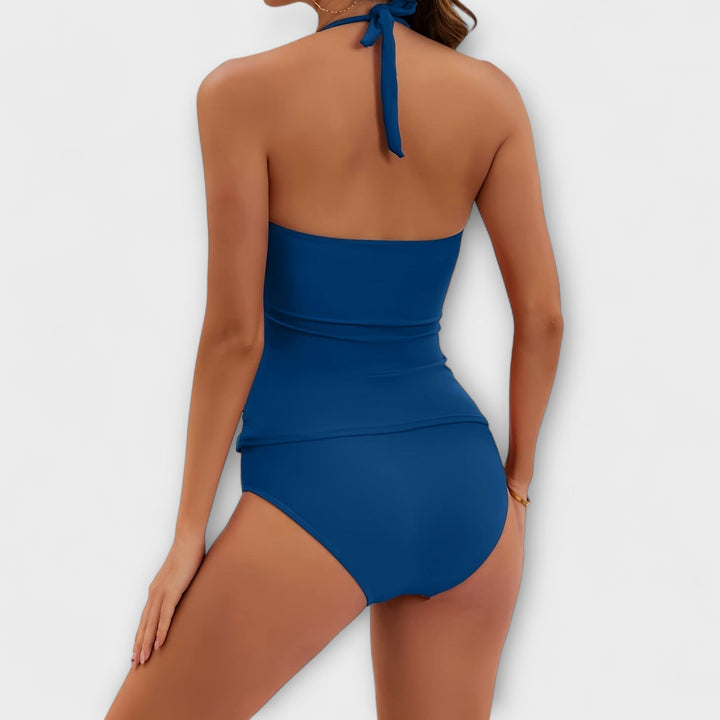 Sophia | Women’s Solid Halter Two-Piece Swimsuit