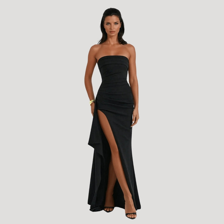 Emma | Women’s Wedding Guest Strapless Maxi Dress