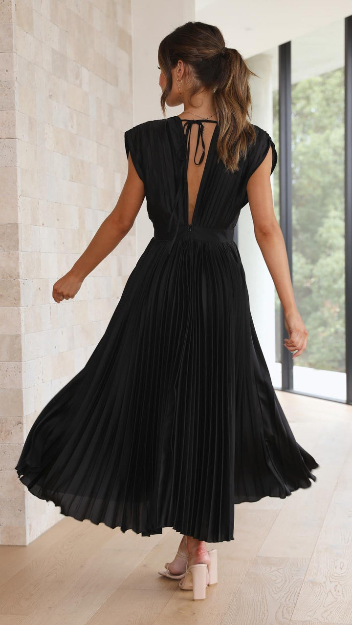 Ella | Women’s Classic Pleated Maxi Dress
