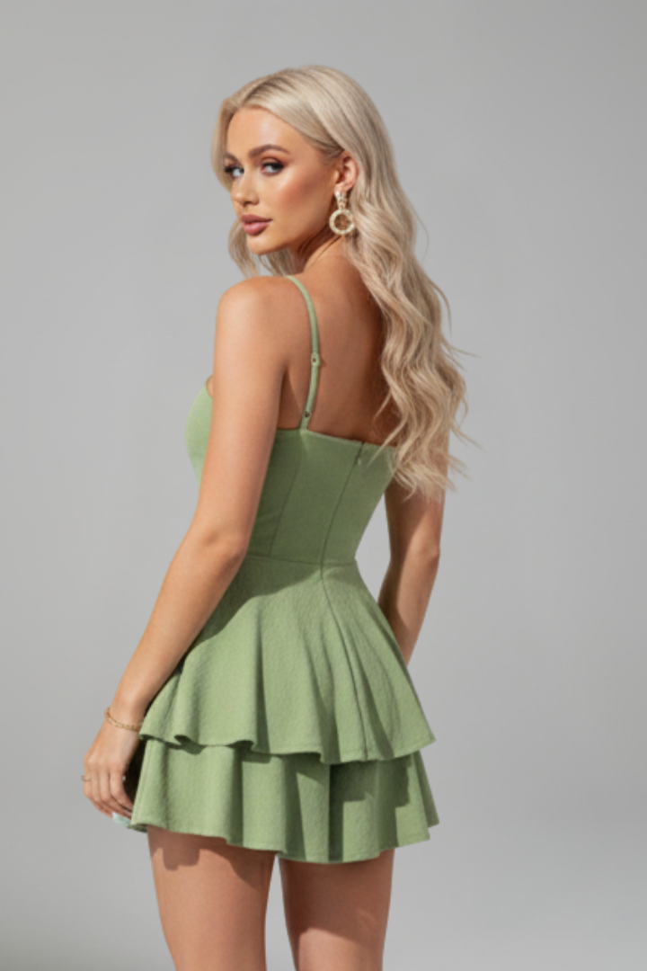 Madison | Women’s Spaghetti Strap Flared Skirt Mini Dress