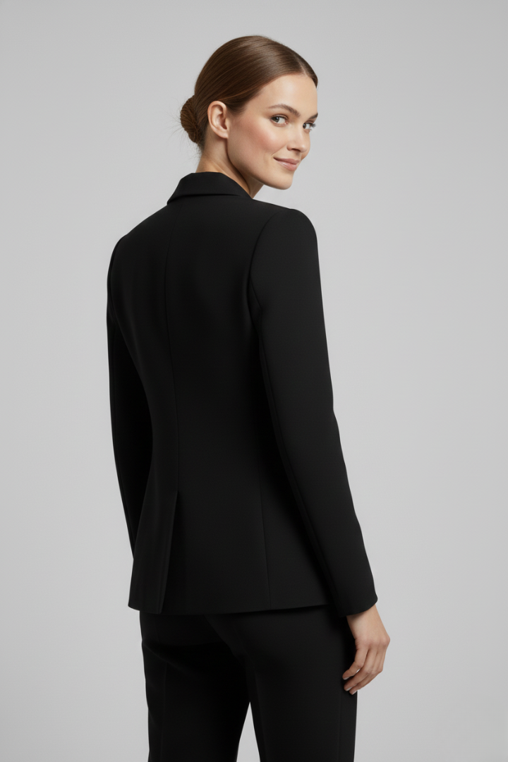 Rebecca | Women’s Double-Breasted Blazer with Gold-Tone Button Details