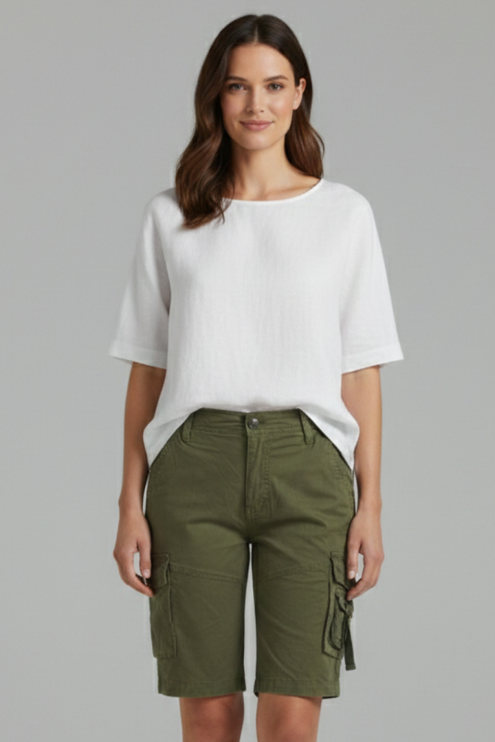 Jenna | Women’s Utility Pocket Cargo Shorts