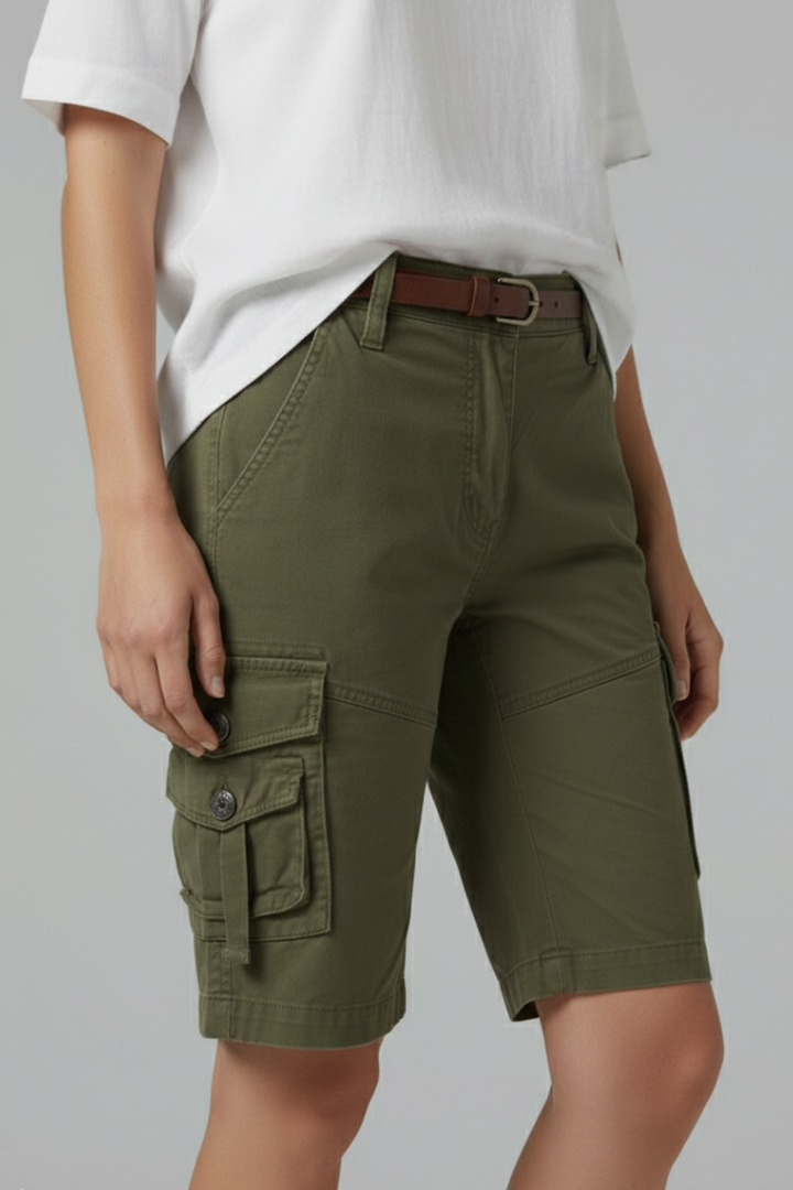 Jenna | Women’s Utility Pocket Cargo Shorts