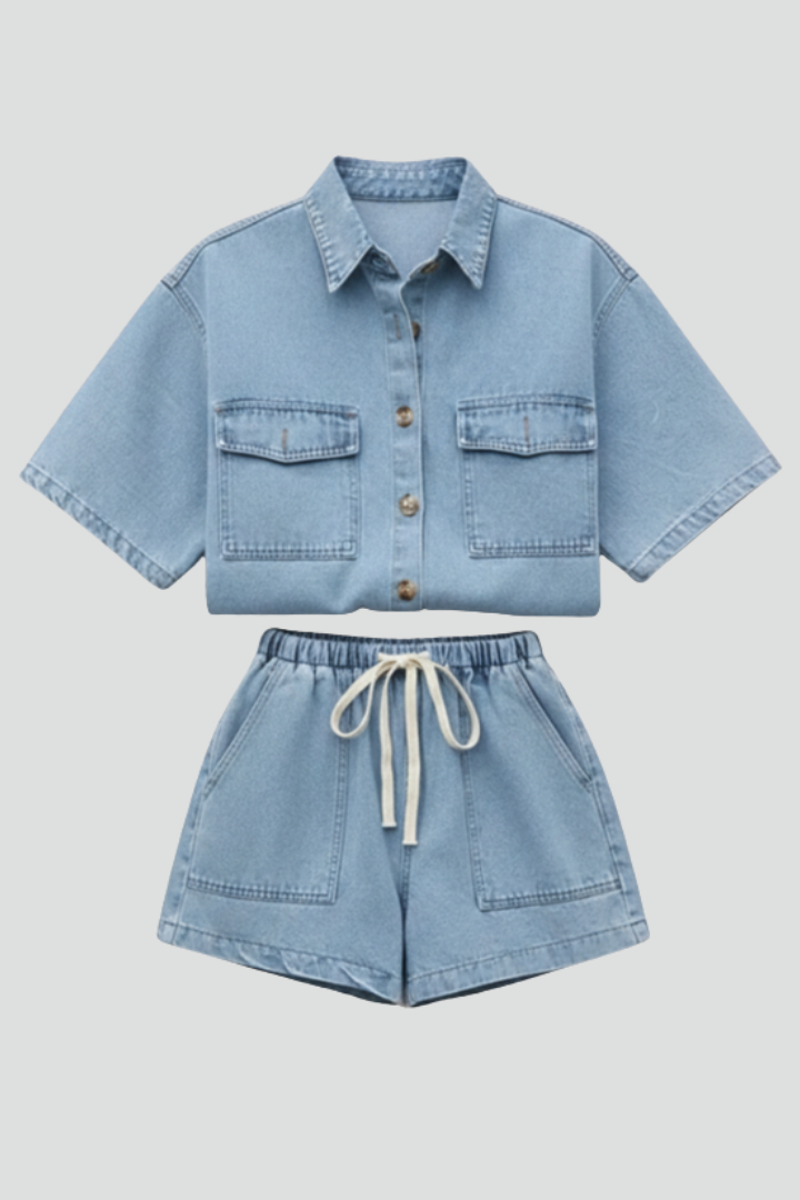 Brooklyn | Women’s Short Sleeve Set With Shorts