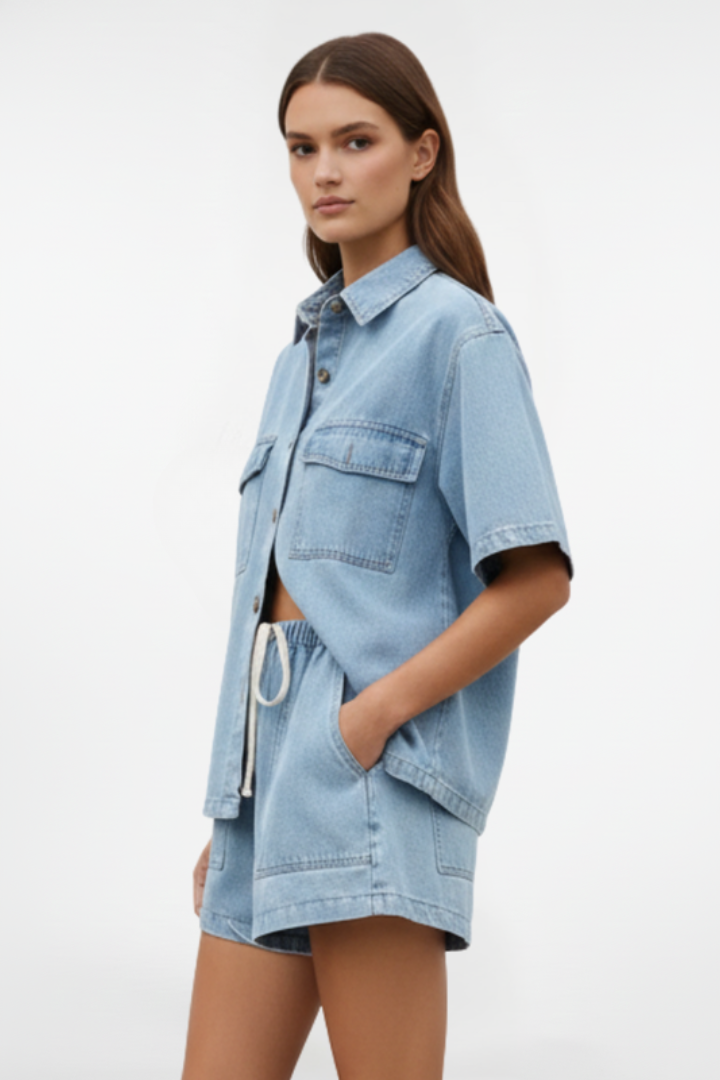 Brooklyn | Women’s Short Sleeve Set With Shorts