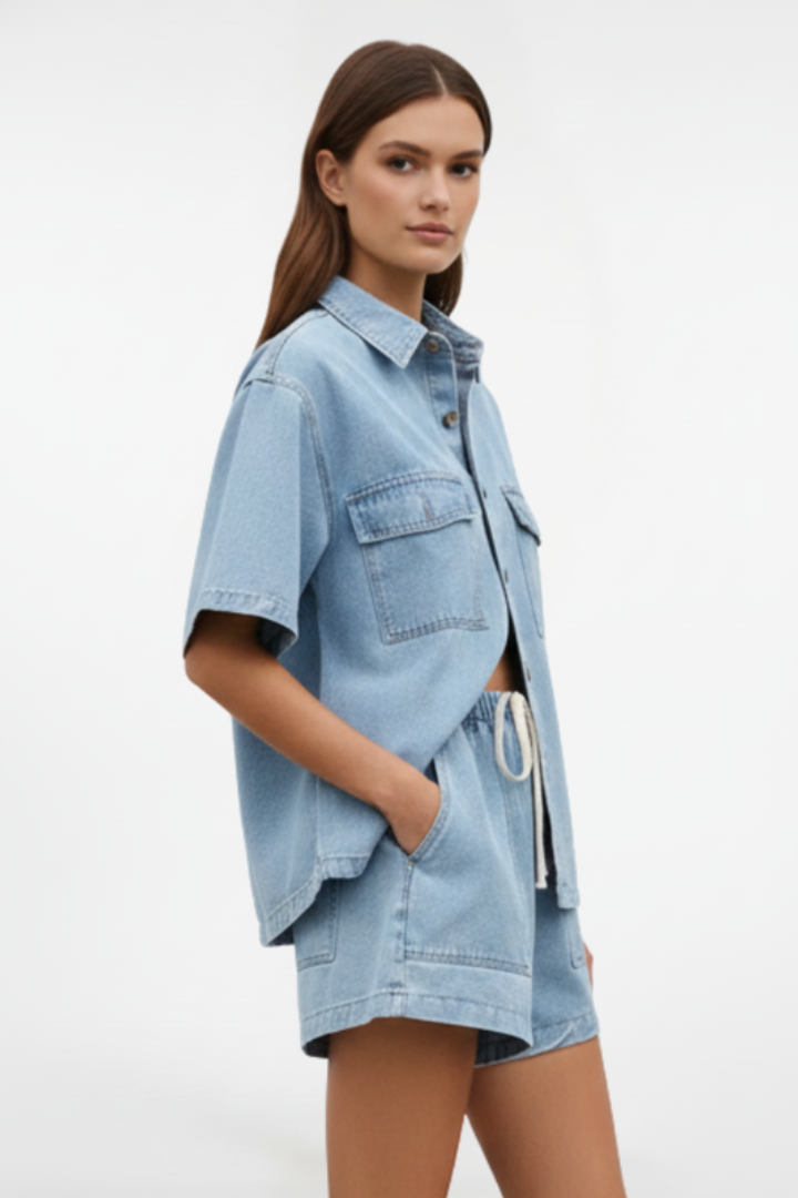 Brooklyn | Women’s Short Sleeve Set With Shorts