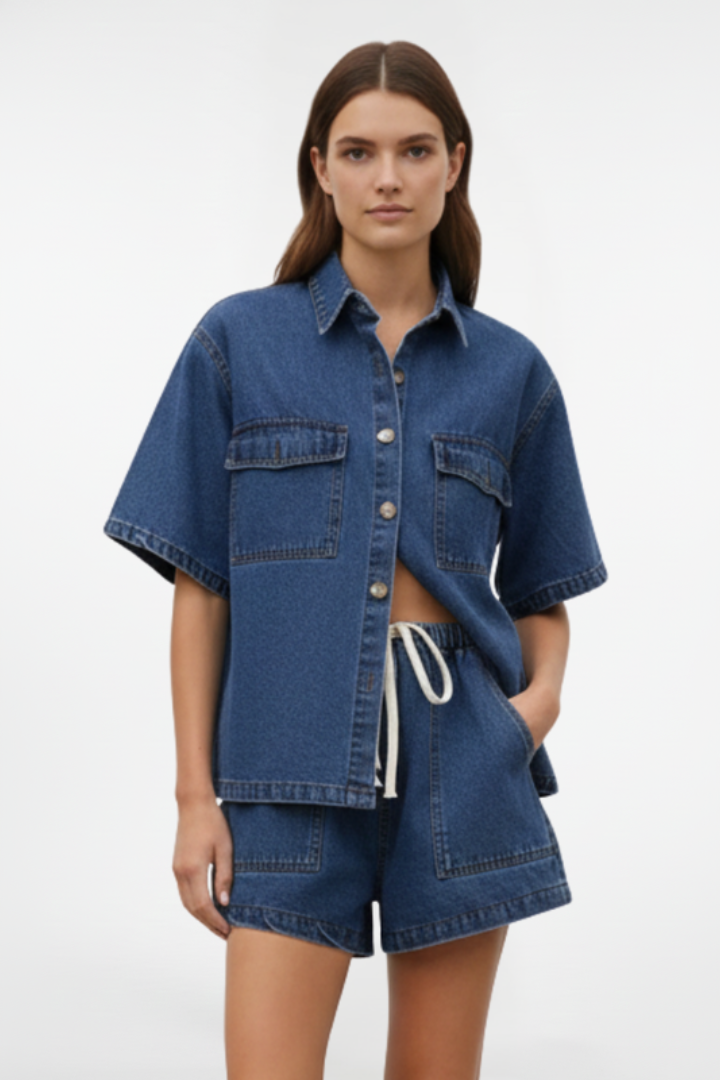 Brooklyn | Women’s Short Sleeve Set With Shorts