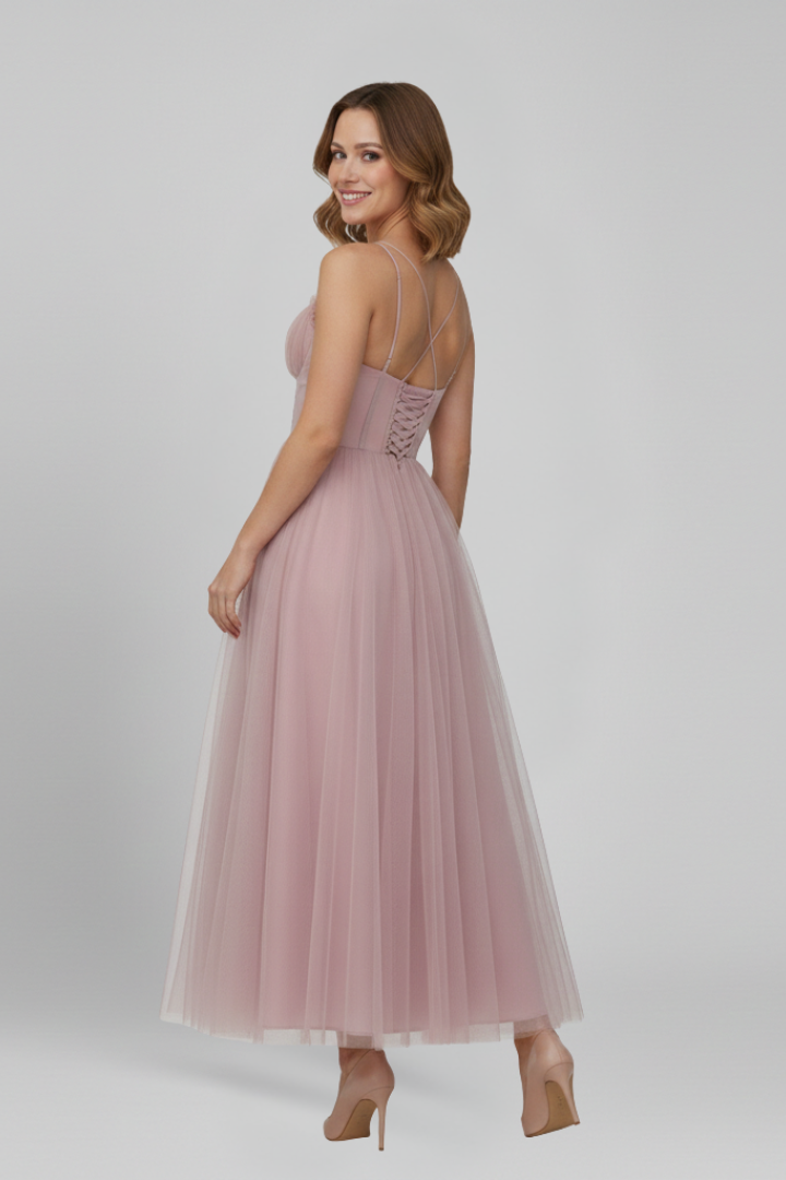 Grace | Women’s Strapless Tulle Skirt Maxi Dress