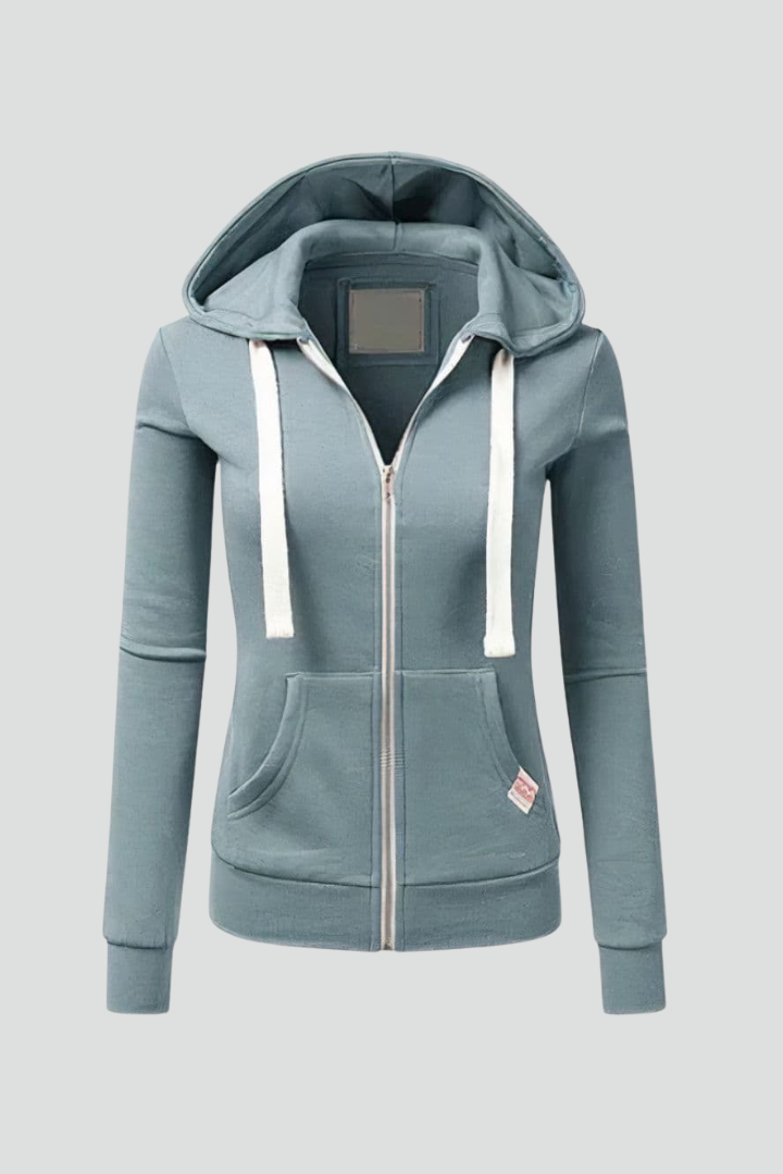 Grace | Women’s Hoodie with Front Zipper and Kangaroo Pockets