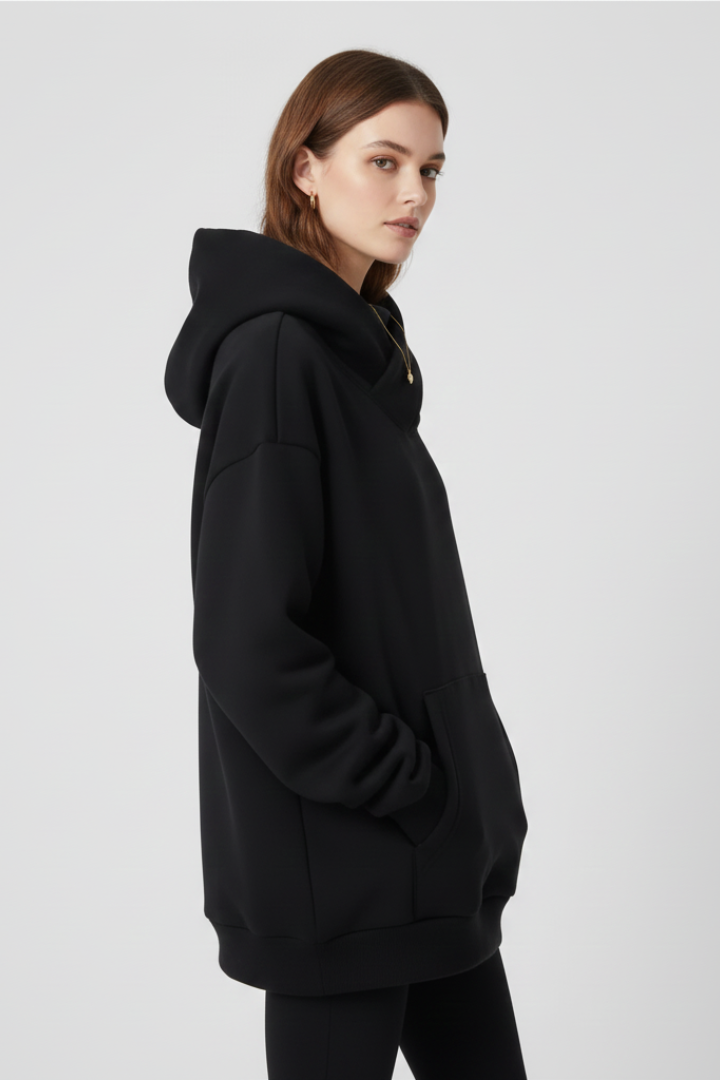 Gabriella | Women’s Hoodie with High Neck and Wide Hood