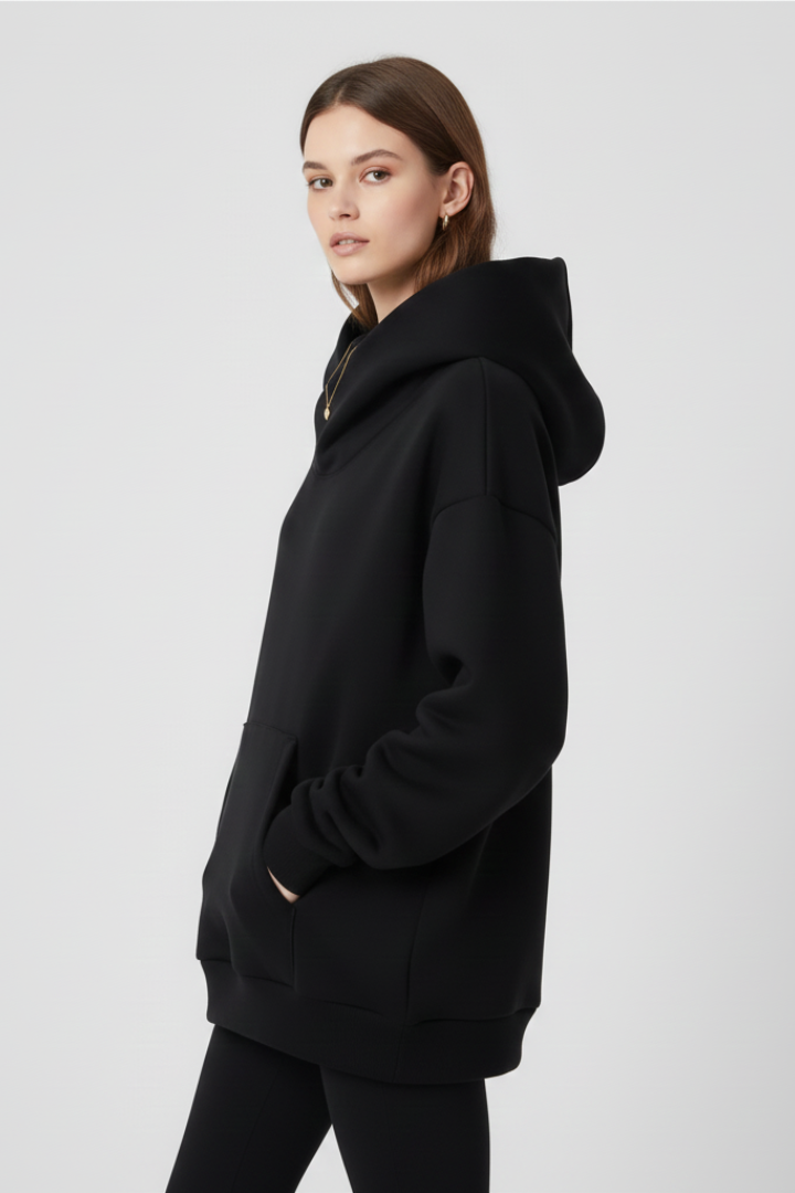 Gabriella | Women’s Hoodie with High Neck and Wide Hood