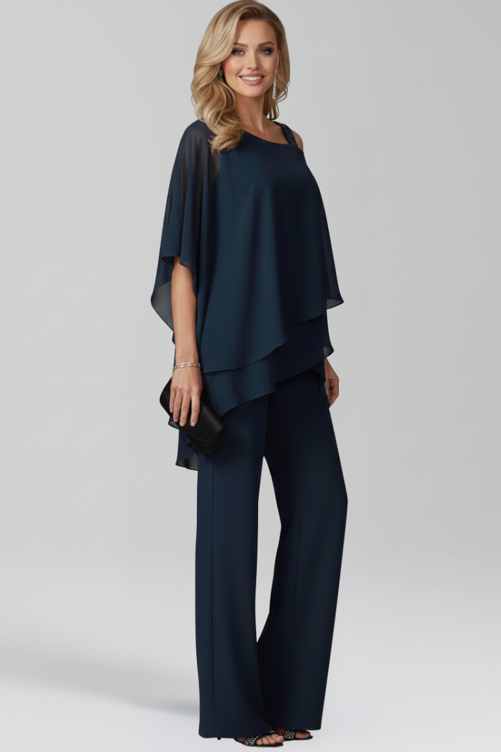 Dakota | Women’s Cold-Shoulder Flowing Wide-Leg Jumpsuit