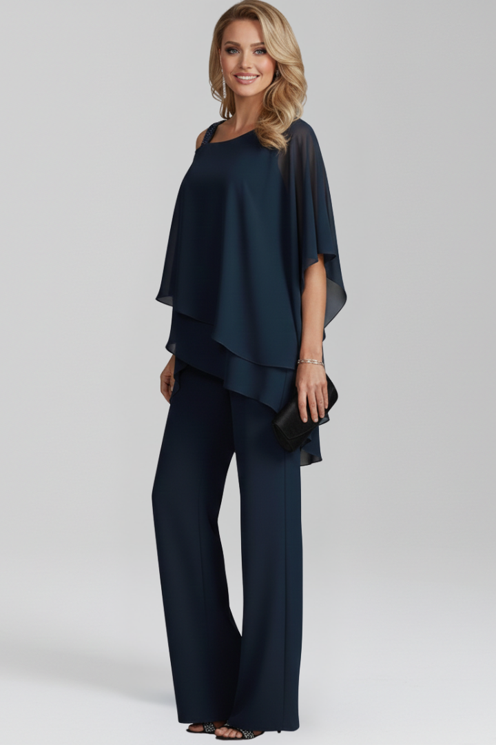 Dakota | Women’s Cold-Shoulder Flowing Wide-Leg Jumpsuit