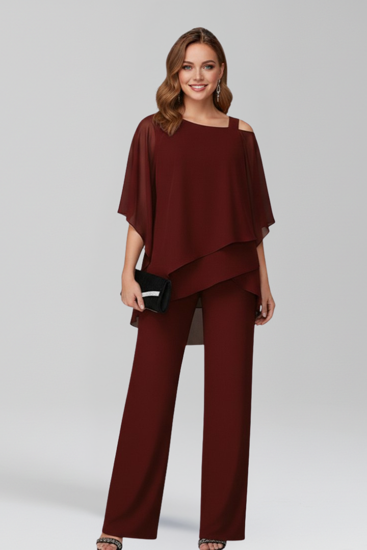 Dakota | Women’s Cold-Shoulder Flowing Wide-Leg Jumpsuit