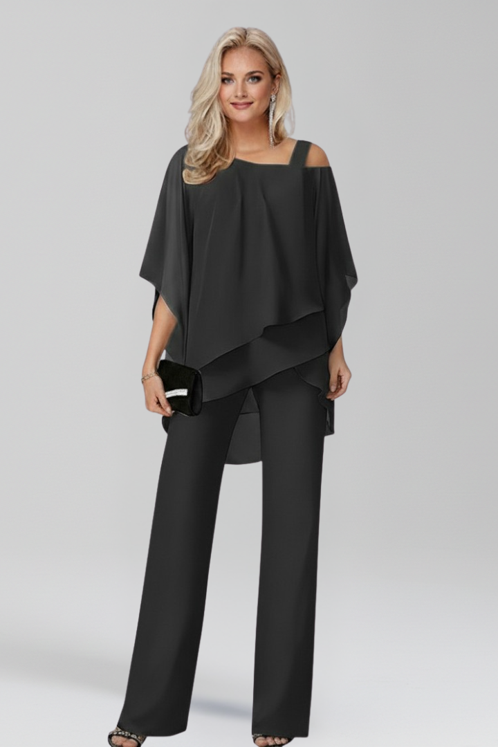 Dakota | Women’s Cold-Shoulder Flowing Wide-Leg Jumpsuit