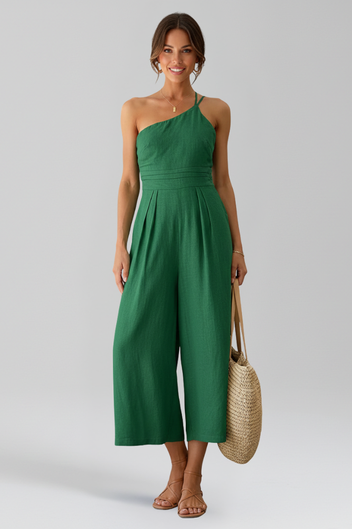 Claire | Women’s One-Shoulder Wide-Leg Jumpsuit