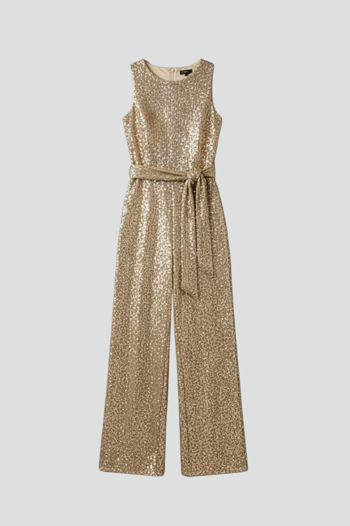 Brooklyn | Women’s Sequin Straight-Leg Evening Jumpsuit