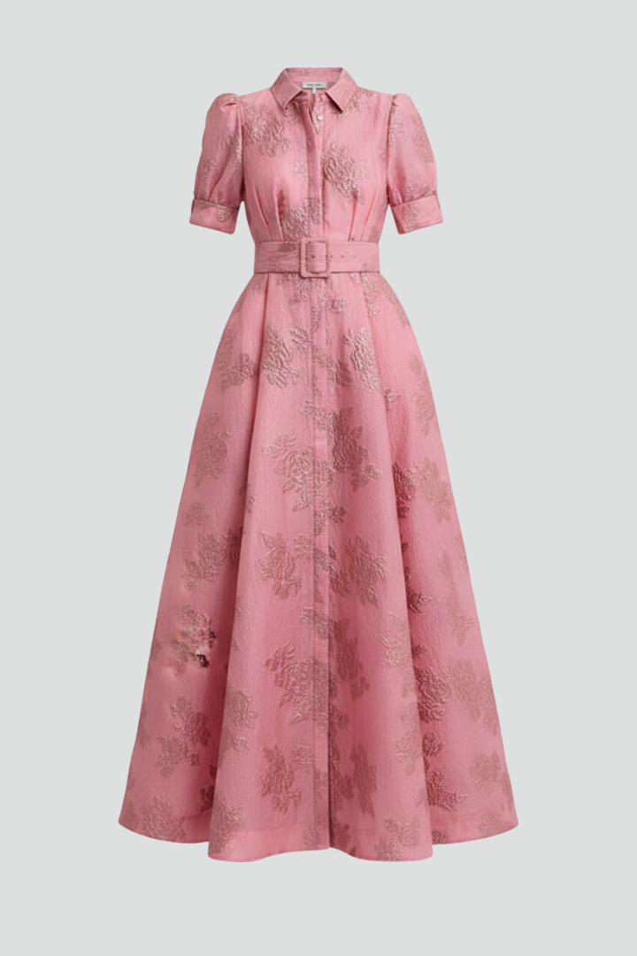 Paige | Women’s Short Sleeve Belted Maxi Dress