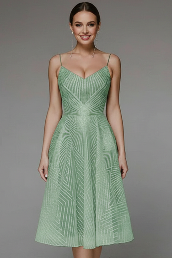 Faith | Women’s Spaghetti-Strap A-Line Skirt Midi Dress