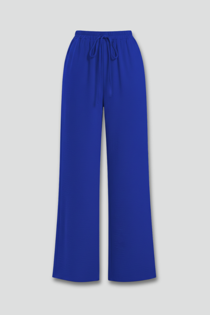 Claire | Women’s Palazzo Trousers with Drawstring Waist and Side Pockets