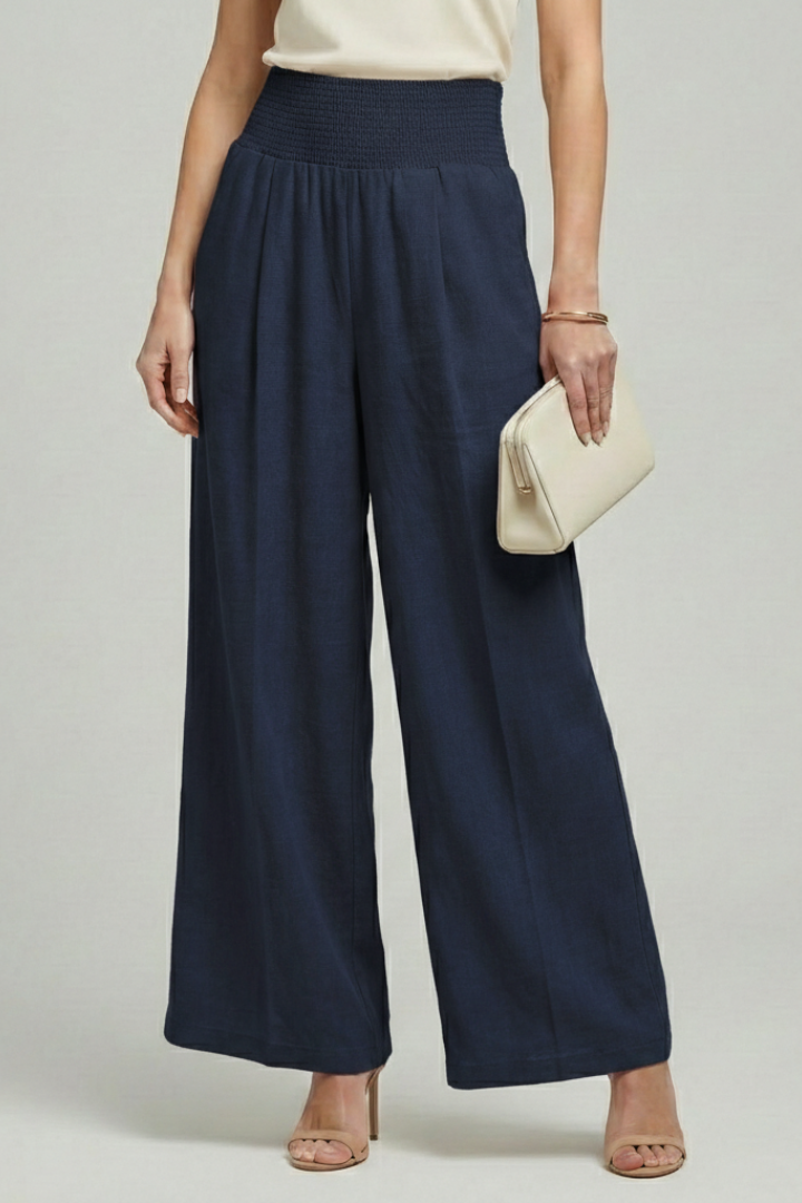 Charlotte | Women’s Palazzo Trousers with High Waist and Pleats