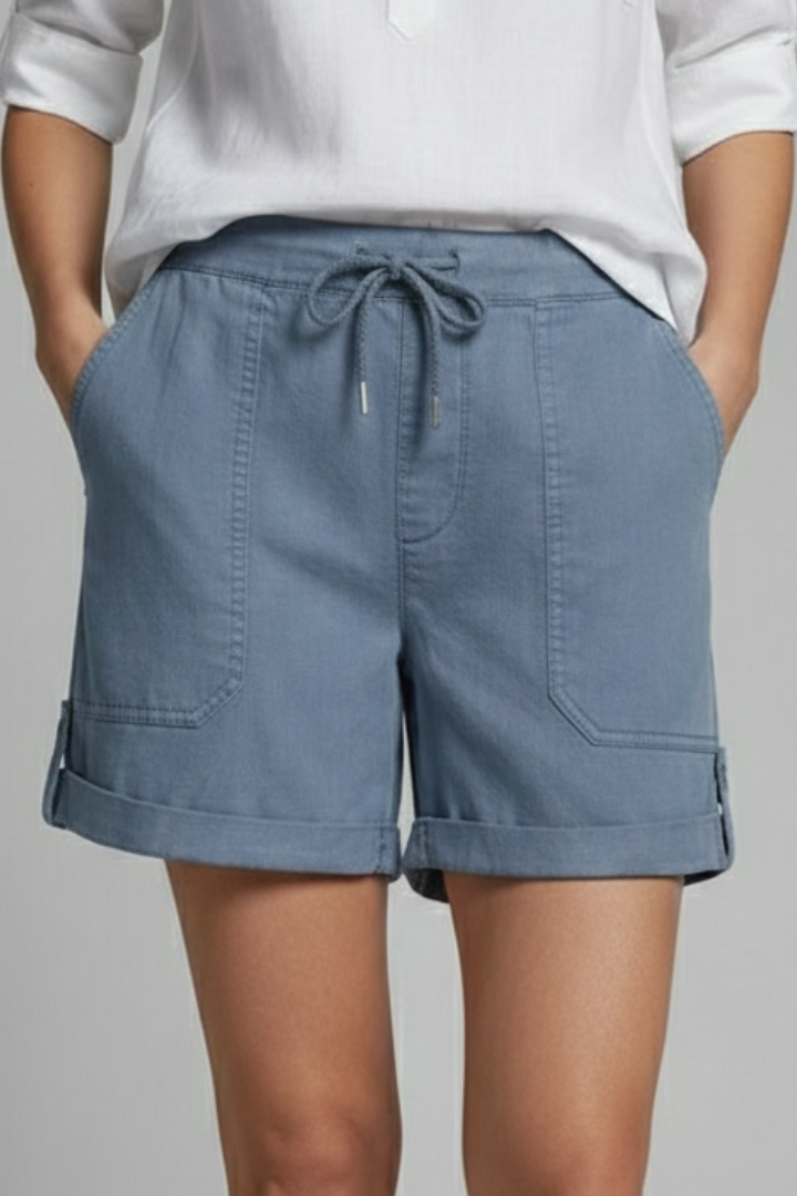 Jasmine | Women’s Drawstring Casual Pocket Shorts