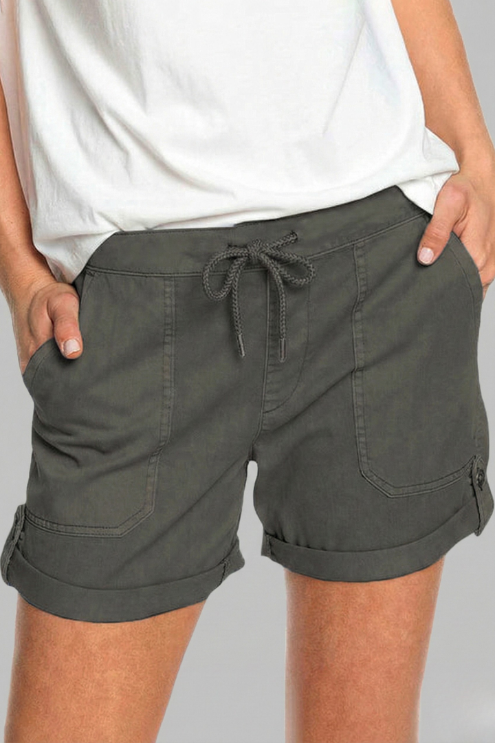 Jasmine | Women’s Drawstring Casual Pocket Shorts