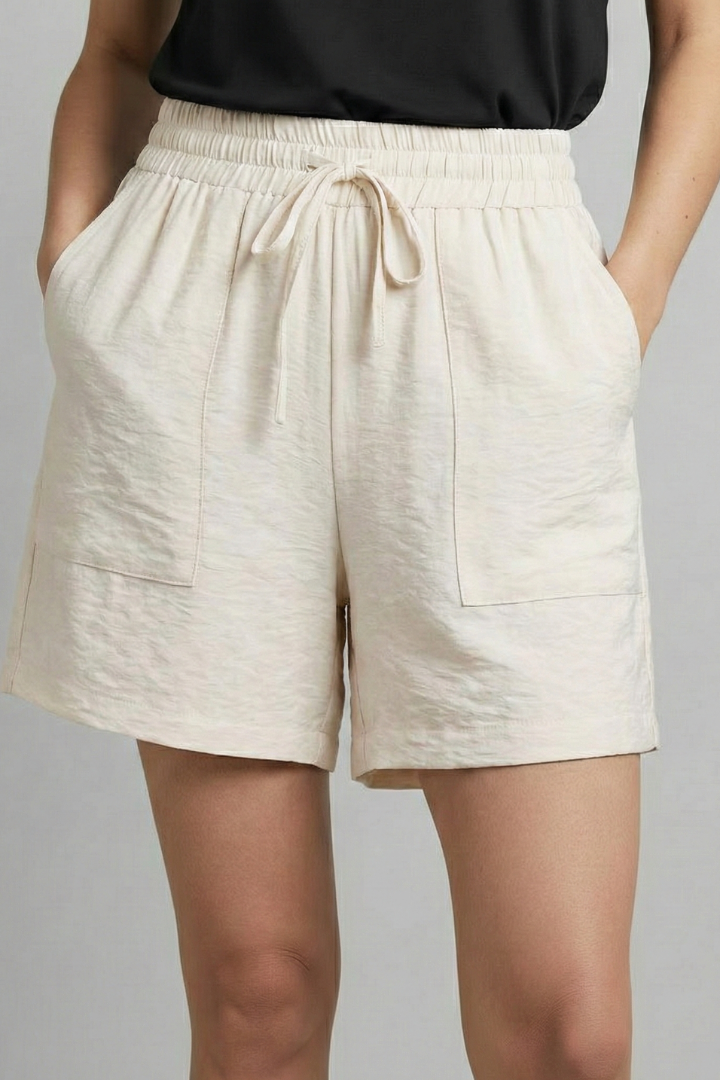 Caroline | Women’s Elastic Waist Casual Drawstring Shorts