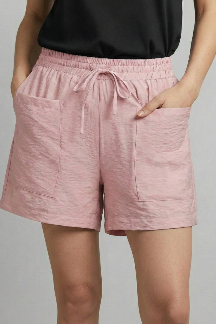 Caroline | Women’s Elastic Waist Casual Drawstring Shorts
