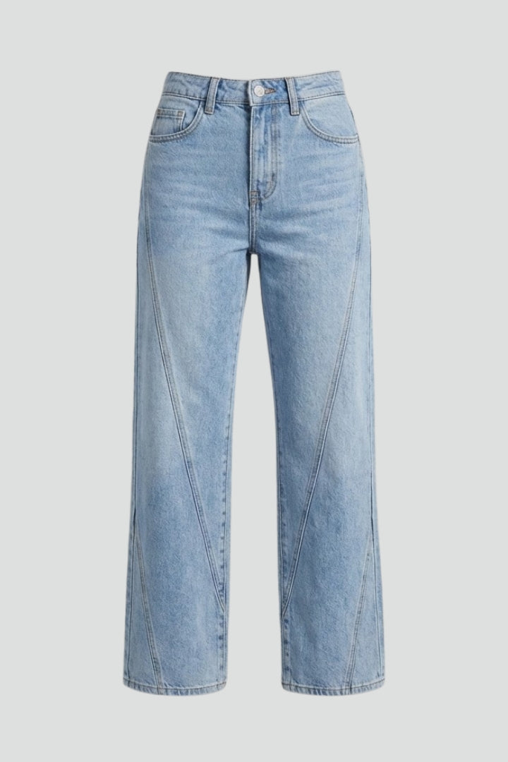 Kayla | Women’s High-Waist Classic Straight-Leg Denim Jeans